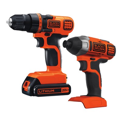 Black & Decker 20V Max Drill/Driver + Impact Driver Combo Kit