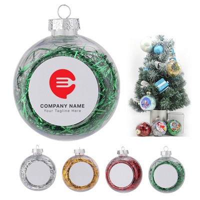 3.15" Photo Christmas Hanging Ball Ornaments