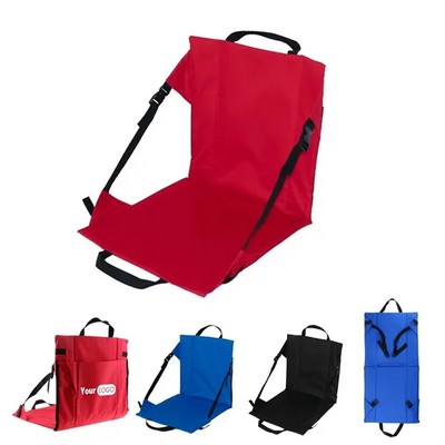 Foldable Stadium Seat Cushion With Straps ( Ocean )