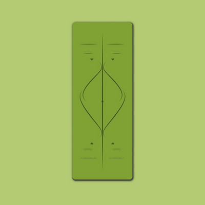 Matte PU Yoga Alignment Mat