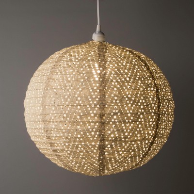 Allsop Home & Garden Nova Chevron Lantern - Chevron Pearl Beige