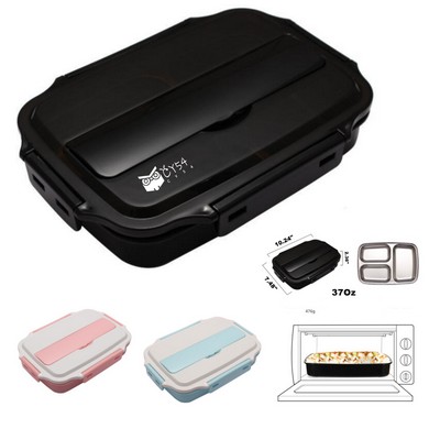 Three Compartments Lunch Box