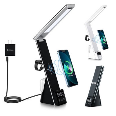 3" 1 Folding Desk Lamp with Wireless Charger