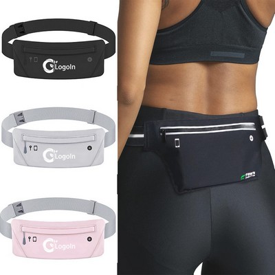 UltraSlim Fanny Waist Pack Water Resistant Bag Holds Phones