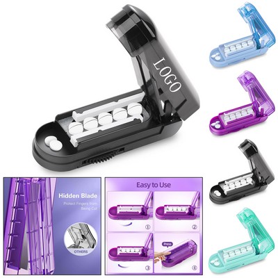 Portable Pill Splitter for Multiple Tablets