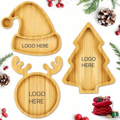 Wooden Christmas Trays & Decorative Platters