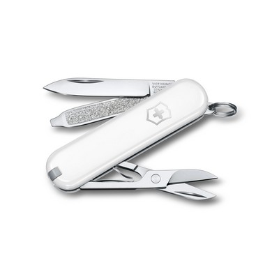 Classic SD 7 Function Swiss Army Knife - Falling Snow (White)