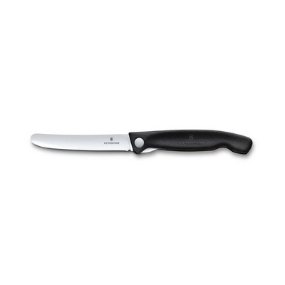 Swiss Classic, Picnic Knife, 11cm, Straight Edge, Black, Blister