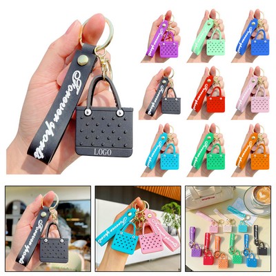 Mini Silicone Beach Hole Bag Keychain