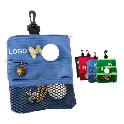 Golf Tee Pouch Bag