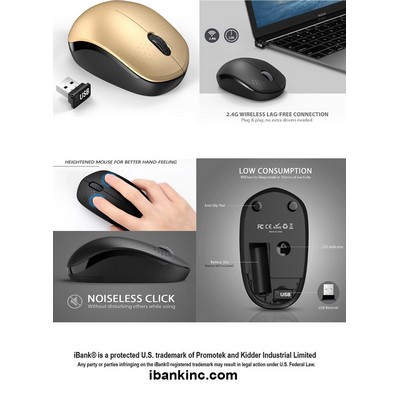 iBank ® Wireless Mouse for Laptop, PC, Tablet, Computer and Mac