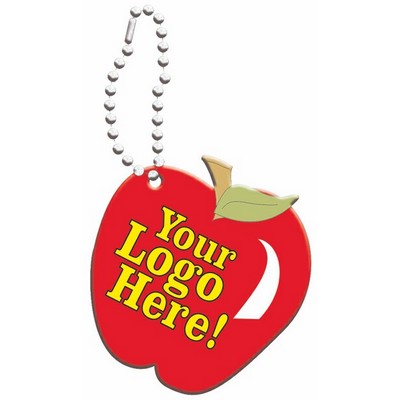 Apple Promotional Line Key Chain w/ Black Back (3 Square Inch)