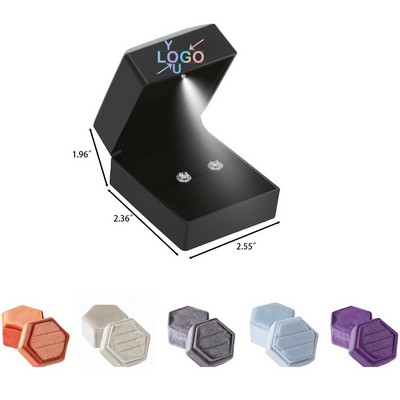 LED Light Earring Gift Box for Rings