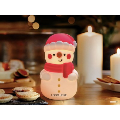 Christmas Tap Night Light Snowman Series Figurine Night Lamp