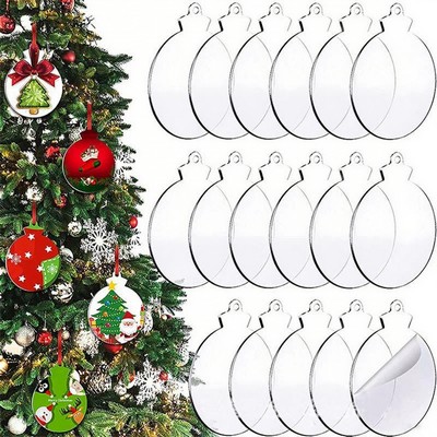 Round Acrylic Ornament Tags