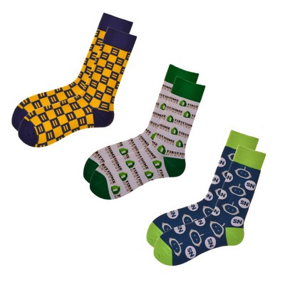 Custom Promo Dress Socks - Up To 6 Yarn Colors