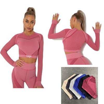 Women's Seamless Yoga Half-Top