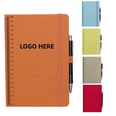 Multi functional Notebook with Pen and Ruler