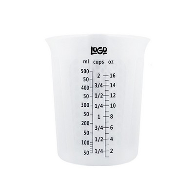 18oz Durable Clear Food Grade Silicone Measuring Cup