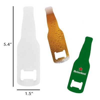 Full Color Bottle Shaped Bottle Opener