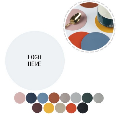 Leather Round Coaster