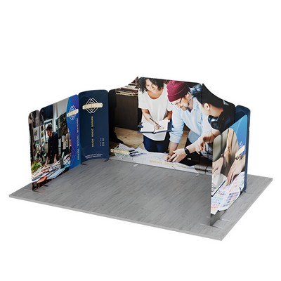 16.4' x 10' Magnetic Modular Fabric Displays - U Shape (Single Sided)