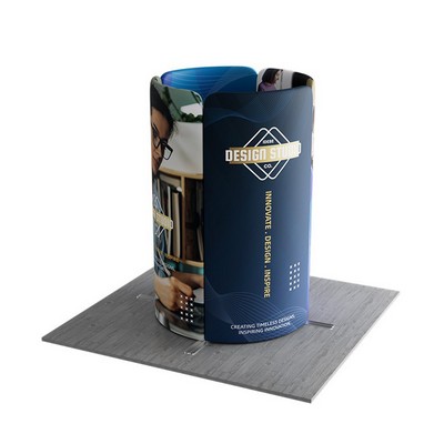 6.5' Magnetic Modular Fabric Display - Tower Island Shape (Single Sided)
