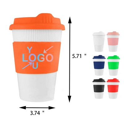 12 Ounce Coffee Mug with Silicone Cover and Sleeve
