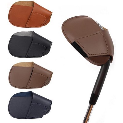 Premium PU Leather Golf Iron Headcover - Protective & Customizable