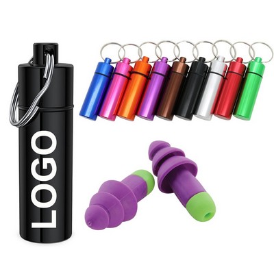 Silicone Earplugs in Aluminium Tube