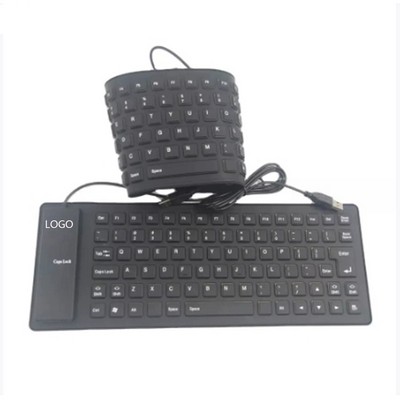 85-Key Silicone Waterproof Foldable Soft Keyboard