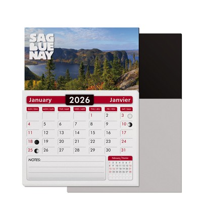Four color process Magnetic Card with Stock Calendar