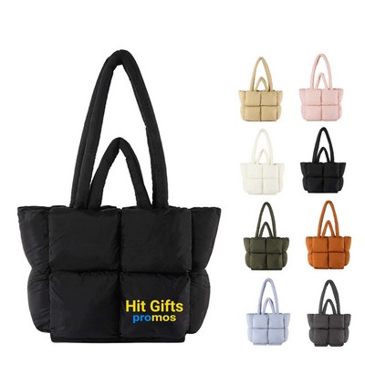 Down Puffer Quilted Handbag