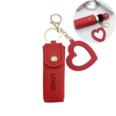 Portable Lipstick Keychain