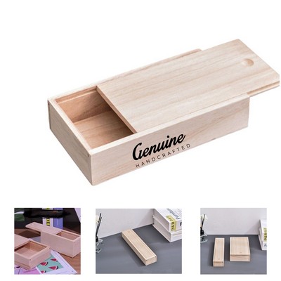 Wooden Wine Box with Rope