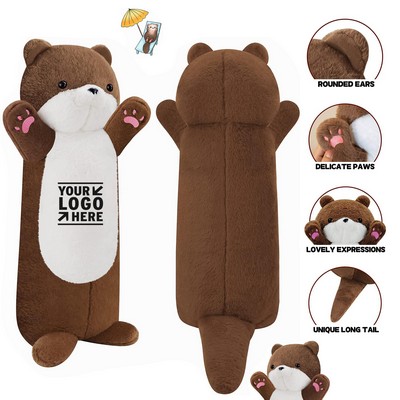 Kids Birthday 25.2" Weighted Stuffed Animal Gisqis Long Otter Plush Pillow