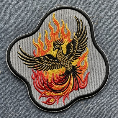 6" - 100% Custom Embroidered Patches - Hook & Loop
