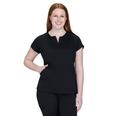 koi - Lite - Women's Two-Pocket Split V-Neck Scrub Top