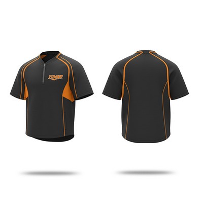 Premium Short Sleeve Quarter Zip Lamination Baseball