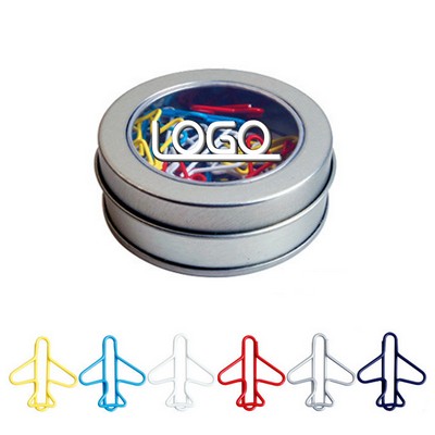 Boxed Airplane Shaped Paper Clips