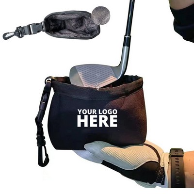 Golf Club And Golf Ball Cleaning Pouch