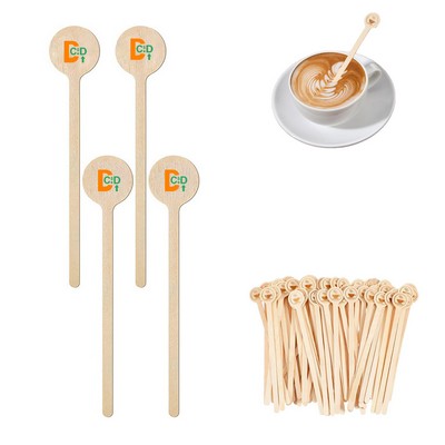 5.9" Disposable Wooden Coffee Stir Sticks