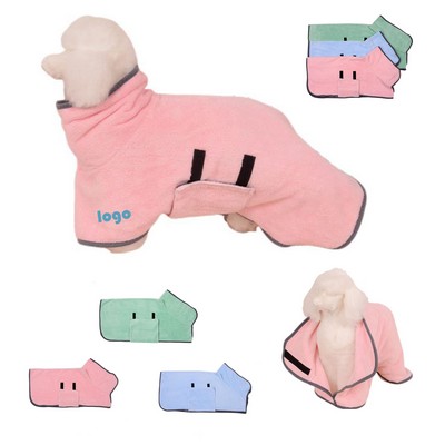 Pet Bath Towel For Pets Grooming Bathrobe Quick Drying Towel