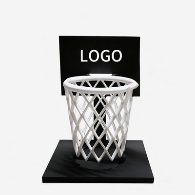 3D Printed Basketball Hoop Pen Holder Functional Desktop Ornament and Office Decoration