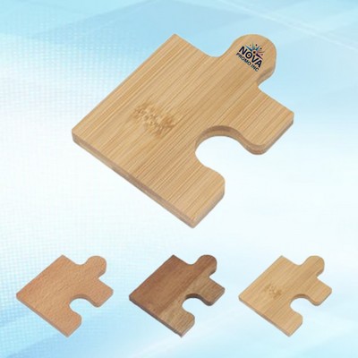 Wooden Jigsaw Puzzle Coaster with Unique Design for Functional and Decorative