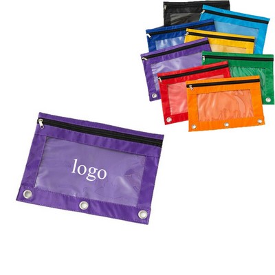 3-Ring Binder School Pencil Pouch