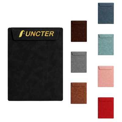 Leather Magnetic A4 Document Folder With Magnetic Closure