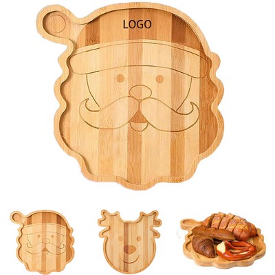 Santa Shaped Wooden Trays