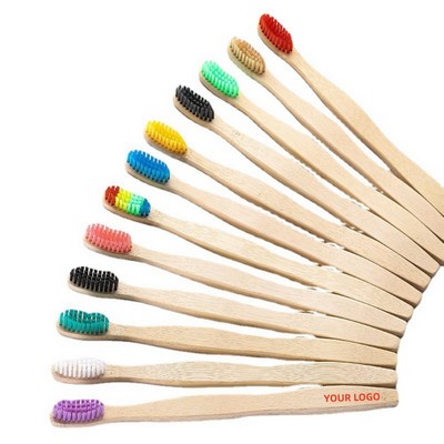 Color Soft Bristles Bamboo Toothbrush