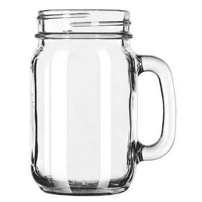 16oz Handled Drinking Jar